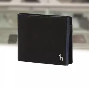 백화점정품 헤지스 남성 지갑 선물 포장 블랙 라인배색 소가죽 반지갑 HJWA4F032BK 헤지스카드지갑 졸업 명