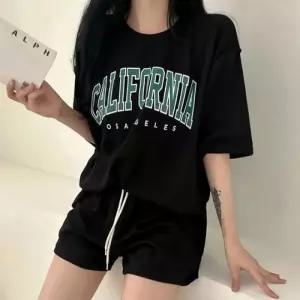 여성 프린팅 타이포긴팔t 메이룸 루즈 밴드 LKSS29 나시 티숙 프린트 라운드 반바지