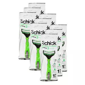 엘지 쉬크 휴대용 익스트림 3 센서티브 일회용 면도기 1입 9개 면도