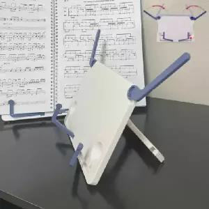 ( )휴대용 접이식 책 악보 거치대 21x16cm