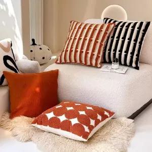 거실 쇼파 쿠션 소파쿠션 커버 45x45 등받이 침대 북유럽 의자 빵빵한 사각