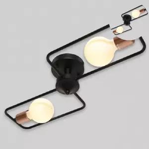 테라스 직부 팬던트 조명 2등 트레이 블랙 비츠온 17801-2