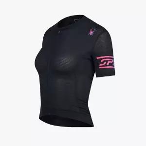 [스파이더]여성 사이클 슬리브 그래픽 반팔 저지 TIER-0 SPKPCNFT552WBLK 710073