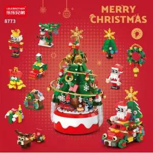 건축레고 크리스마스 트리 오르골 아이디어 블록 호환 장난감 크리스마스 선물 아이방 인테리어 브릭