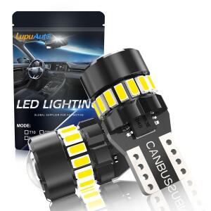 루푸오토 2/4개 T10 W5W LED 캔버스 무에러 194 168 전구 자동차 측면 실내등 주차등 방향지시등 번호판등