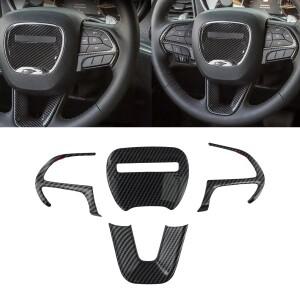 Carbon Fiber Wheel Trim Steering Cover Easy Installation High Reliability Stable Characteristics