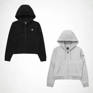 [다이나핏] 여성 랜드 베이직 크롭 후드 집업 자켓 YWU23140 1667088