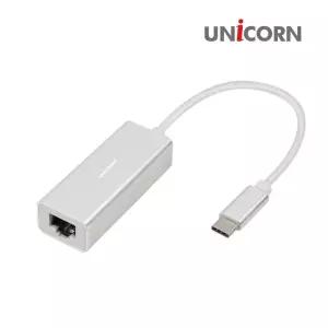 유니콘 TC-1000G USB C타입 기가(GIGA) 유선랜카드데스크탑 컴퓨터 랜선 카드 어댑터 GIGA C인터페이스 네