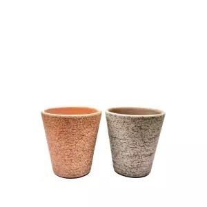 이탈리아 러스틱 수제 토분 코노 CM12 11x12cm식물화분 꽃화분 모정 베란다 인테리어 디자인 원예 가정용