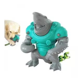 티티펫 강아지 터그놀이 로봇 샤크장난감(그레이)반려동물 용품 개장난감 애견 애완 반려