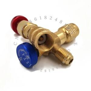 에어컨 불화물 R22 ~ R410A 어댑터 헤드 남성  영국 골무가있는 스노우