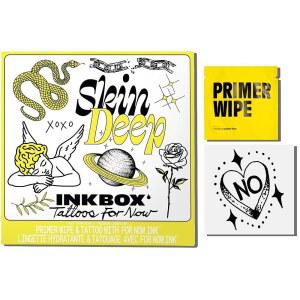 잉크박스 임시 타투, 반영구 프리미엄 간편하고 오래 지속되는 방수 템프 타투 1종 - 1-2주 지속 (절대)