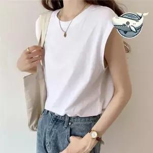여름 데일리 민소매 티셔츠 편안한 루즈핏 민소매