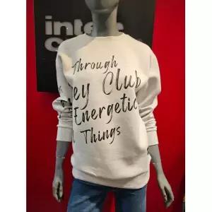 인터크루 사방스판의 편안한 레터링 장식 맨투맨 SET 가능 SWITX3TM07JWG2