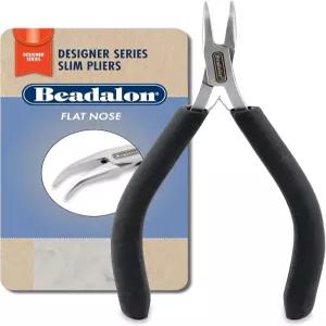 BEADALON 디자이너 슬림 벤트 체인 노즈 플라이어 5.75인치 스테인리스 쥬얼리 공구