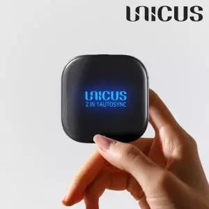 우니쿠스 UNICUS 오토싱크 2in1 애플 무선 카플레이 안드로이오토 미러링 동글 UWAP50G