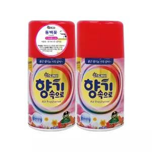 산도깨비 향기속으로 동백꽃 290mlX2개 자동 분사기 실내용 리필 방향제