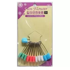 [알티피아]bns 안전옷핀 소 40mm 12개입 옷고정핀 클립 옷클립