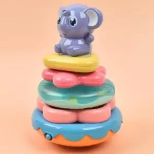 앨리펀트 뮤직링 쌓기 96101a 멜로디 동물효과음 링걸이 오뚝이/영유아/돌아기/장난감/선물/완구/어린이집