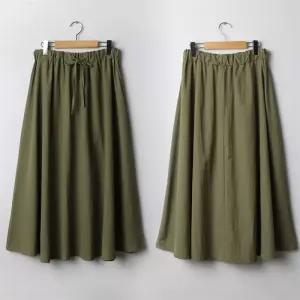 빅사이즈 208 플레어핏롱밴딩스커트 DRAI997