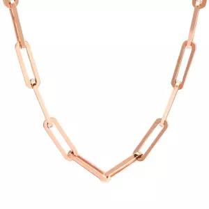 18K 심플 플랫 클립체인 목걸이 NPN27352