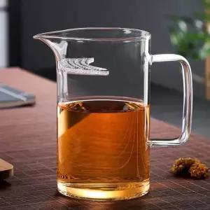 [콩심팥심]공도배 차포트 400ml 반달형 숙우 거름망 유리 내열