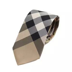 [명품] 24SS MANSTON 클래식 컷 체크 넥타이 아카이브베이지 8013818