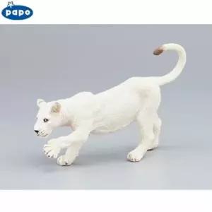 피규어 동물 모형 파포 흰 어린 암사자 사자 인형