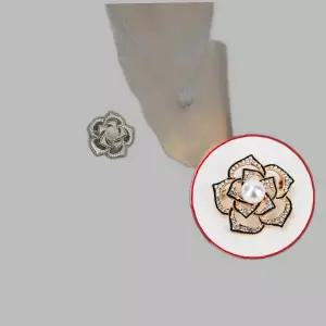 Jpar 진주 장미 옷핀 브로치 JTRK111639