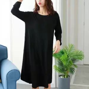 [NS홈쇼핑][샵앤] 여성 편하게 떨어지는 라운드넥 데일리 롱 원피스 WDMS-WDR-TS14139277..