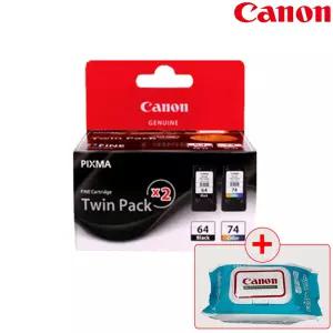 캐논 정품 잉크 PG-64+CL-74 트윈팩 PG64 CL74 E569S E560 E569