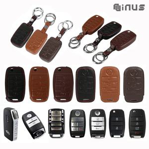 기아 호환 소가죽 차키 케이스 폴딩 스마트키 키홀더 쏘렌토 K5 K7 K9 셀토스 모닝 스포티지 3/4/5/6/7버튼
