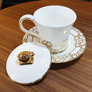 한국도자기 황실 뚜껑 받침 머그 커피잔 세트 선물용