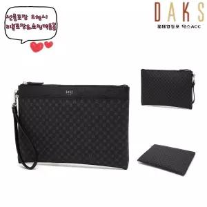 [롯데백화점]닥스 액세서리 [영등포점][LOUIS BRIDGE]블랙 가죽 DD패턴 클러치백 DBBA2F467