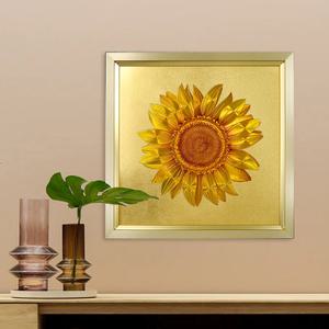 돈 들어오는 황금 해바라기 풍수 그림 인테리어 벽걸이 액자 중형 대형