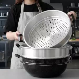 국산 3단 찜솥 큰냄비 업소용 대형 만두 찜통 가정용 찜기냄비