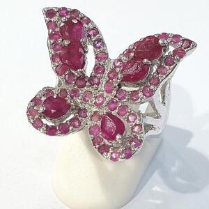 레드루비 원석 반지 220712-03 7월탄생석나비
