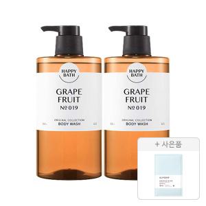 해피바스 오리지널컬렉션 바디워시 자몽 910g, 2개+증정(일리윤 세라마이드 아토 수딩젤 5ml, 1개)