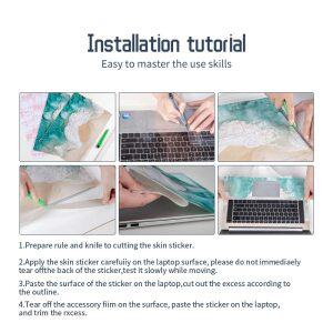 노트북 컴퓨터 PC DIY 범용 스티커 스킨 비닐 크리에이티브 케이스 13.3 15.6 17 맥북 호환 레노버 아수스