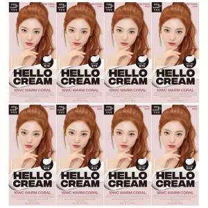 미쟝센 헬로크림 염색약 10WC 웜코랄 NEW x 8개