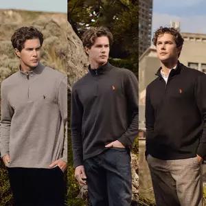 [런칭가 119000원] [U.S. POLO ASSN.] USPA 남성 하프집업 스 셔츠 3종 (HUPF249103)