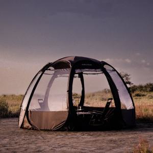 폴라리스 P1 TPU 투명 팝업 쉘터 원터치 블랙