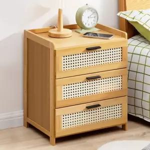 땡스리빙 원목 미니 수납장 침대 협탁 서랍장 거실 침대옆협탁 쇼파 원룸 3단서랍