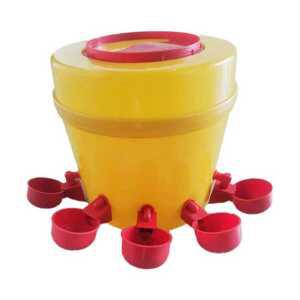 병아리 먹이통 닭 사료통 급수 조류 버킷 급식기 모이