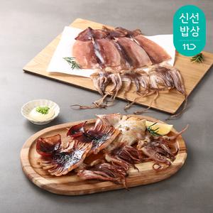 [도리마켓] 쫄깃 부드러운 피데기 반건조 오징어 5미 (450g) 오징어버터구이