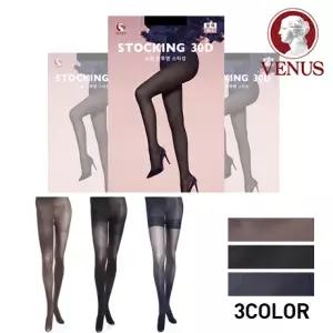비너스 30D 소취 반투명 팬티 스타킹 3족 9830