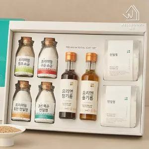 프리미엄 소금 종합 선물세트 3호(소금5종,참기름,들기름)