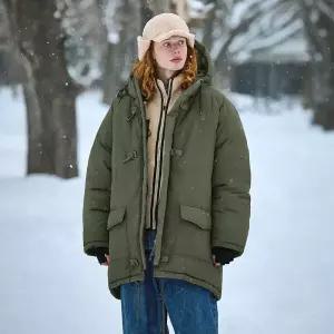 플루크 듀얼레이어 에코 클립 롱 파카 FPJ209