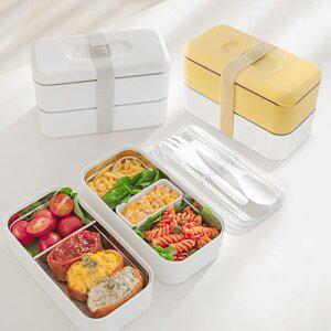 [네이쳐리빙]슈가봉봉 스텐 2단 직장인 도시락통/전자레인지가능