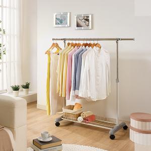 옳은유통 스마트홈 UPGRADE 이동식선반행거 1단 B 빨강/ 시스템 드레스룸 옷방 옷장 조립식 행거